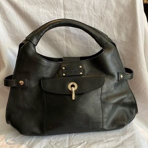 Kate Spade black leather arm bag